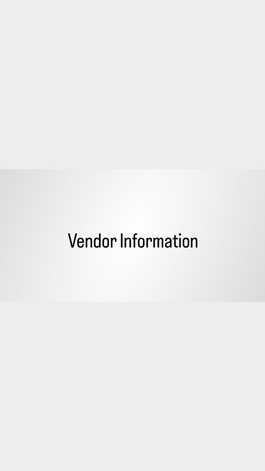 Vendor Information